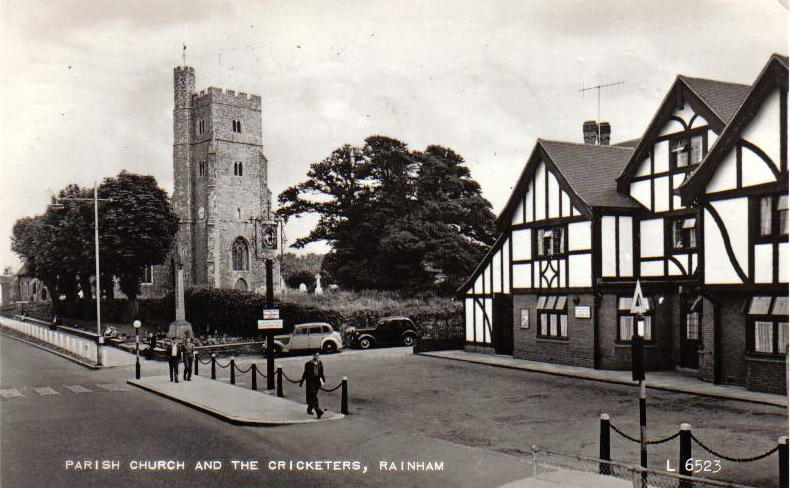 Cricketers Pub Rainham Kent in 1950