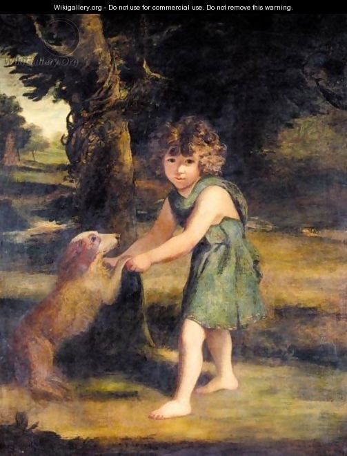 John Tufton as a boy playing with his dog. Tufton became a well known cricketer and Member of Parliament and is interned in Rainham church. The picture I have attached was painted by the famous 18th century painter Sir Joshua Reynolds.