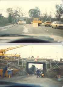 Photo of Berengrave lane 1980, new railway bridge