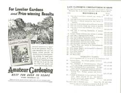 Copy of Programme for Rainham Horticultural Society Show 1957