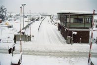 Rainham station in snow 1987