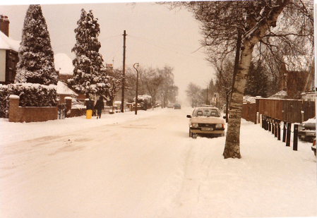 Snow in Woodside Wigmore Kent 1987