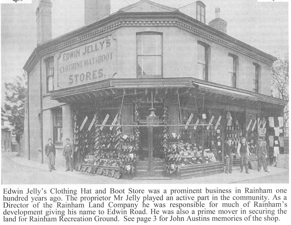 Cover photo of Edwin Jelly's Clothing Hat and Boot Store, now Hons Chinese Restaurant.