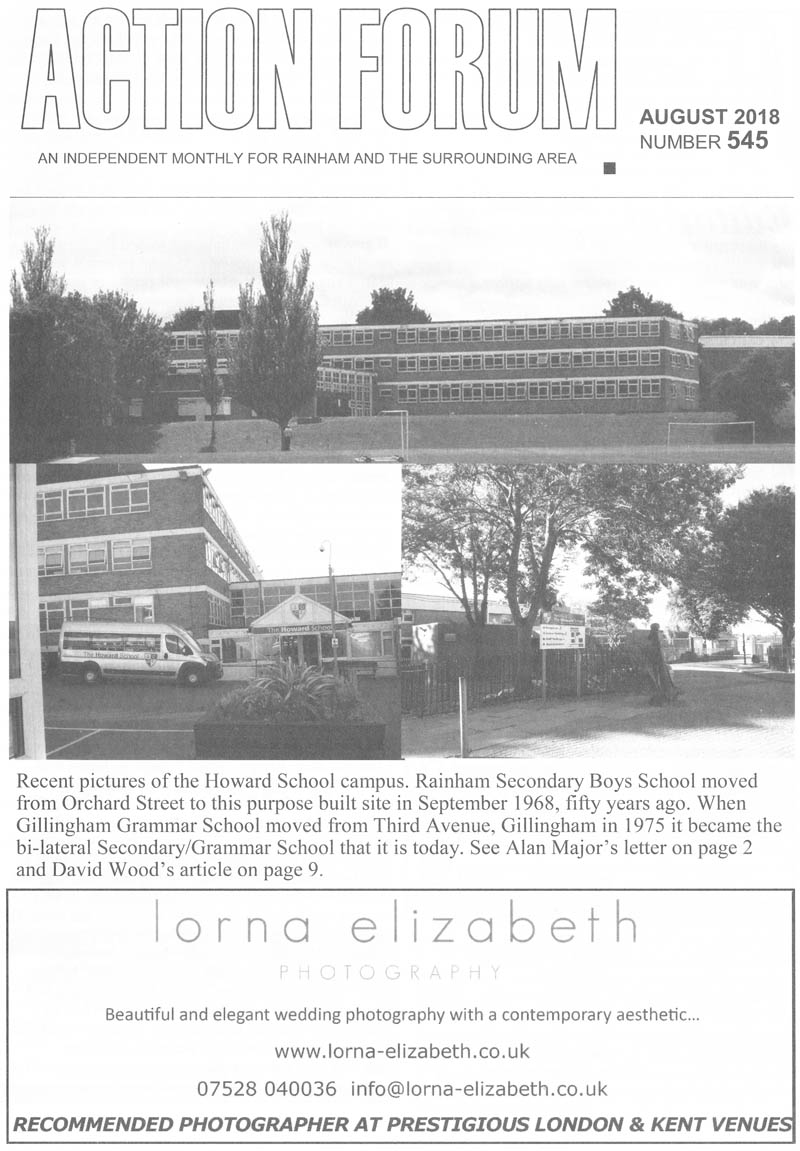 Cover photo of Howard School. Article inside about the early years of the Howard school from when it was built in 1968