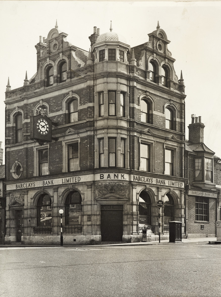 Photo of Barclays Bank Gillingham branch from 1957