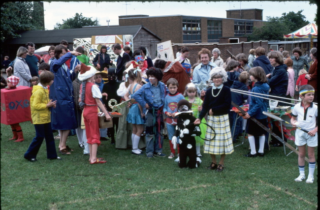 Photo of Fairview School June Fair fancy dress competition, June 1981