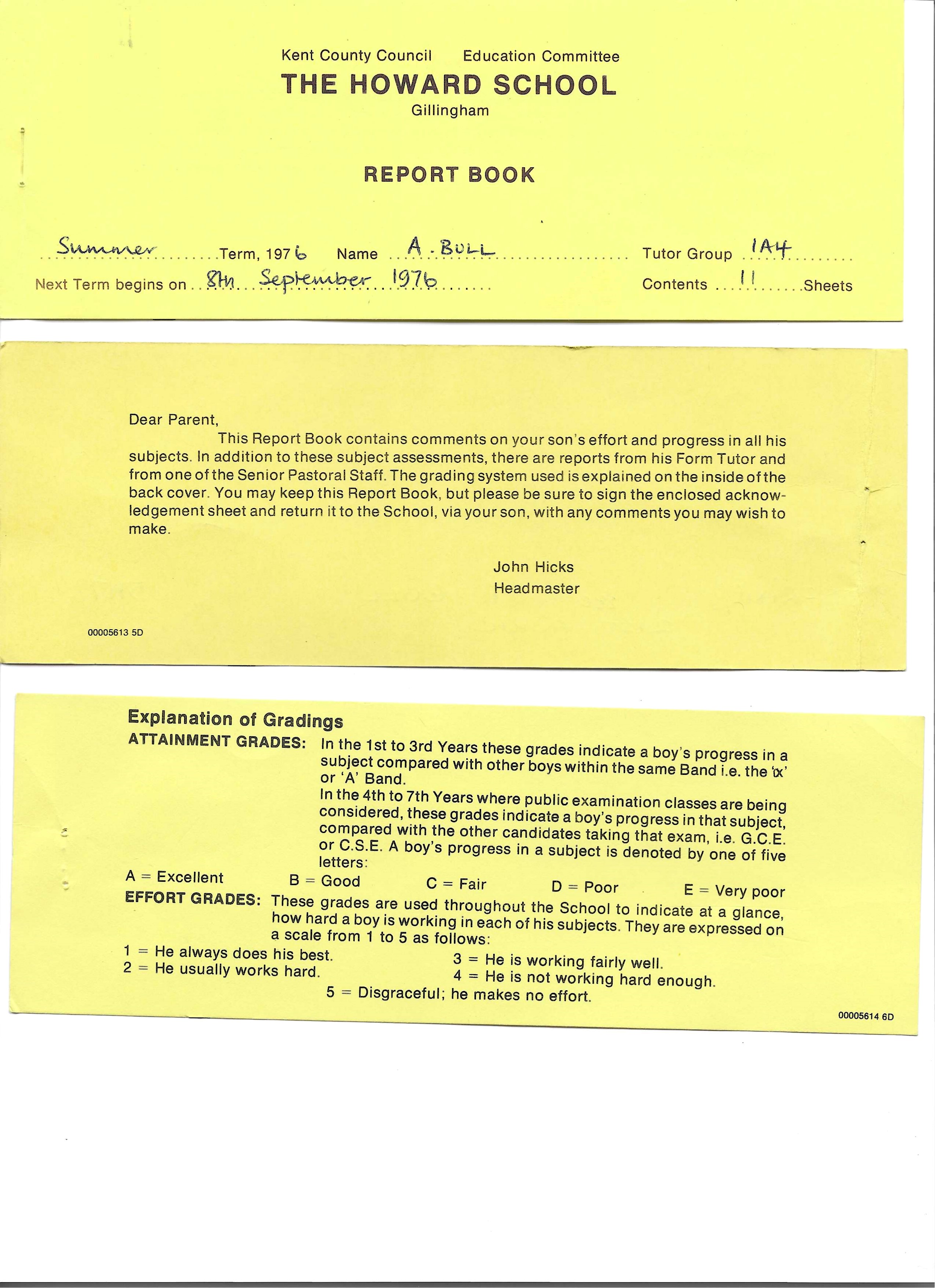Howard School report 1976