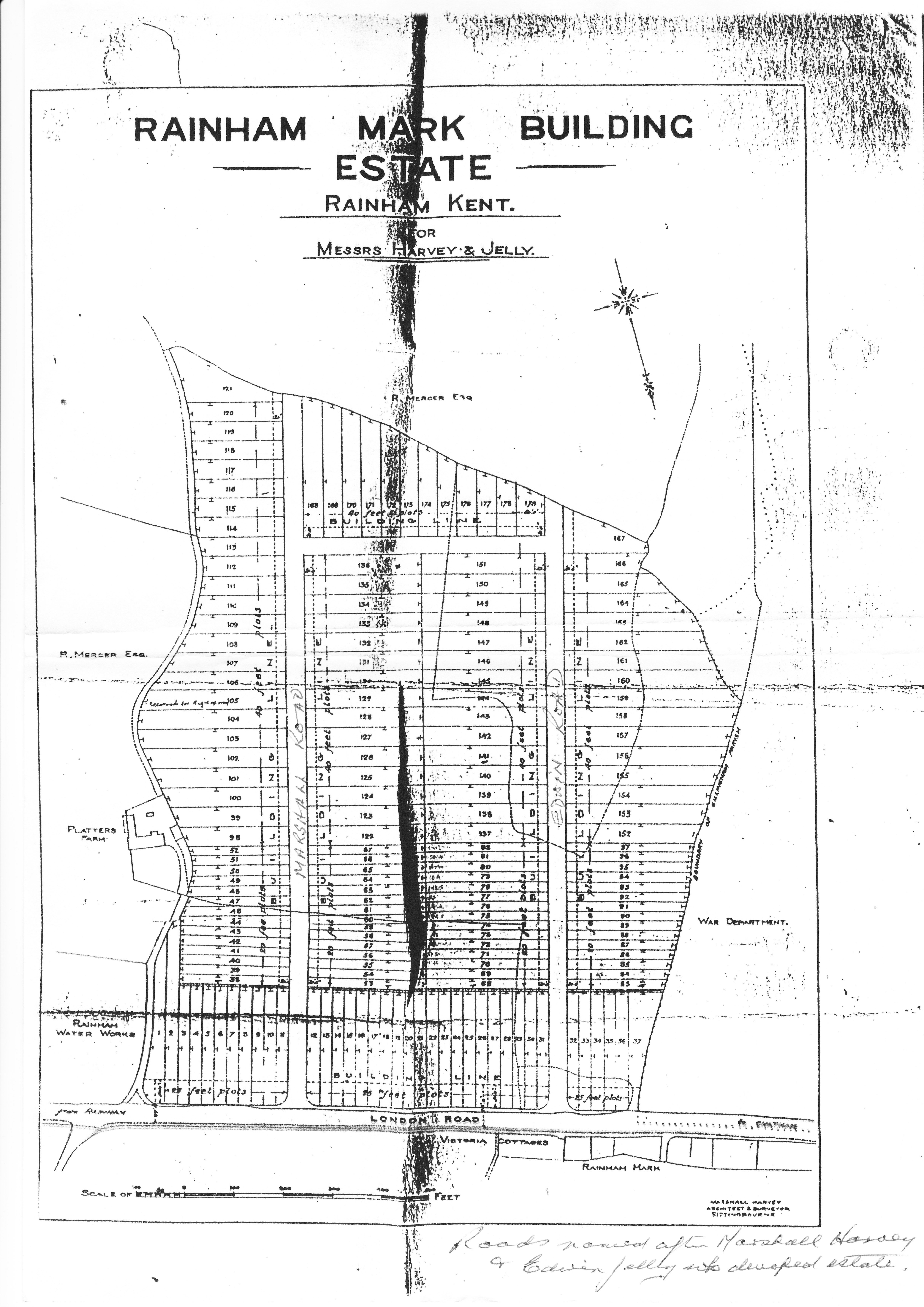 Rainham Mark Building estate plans 1923