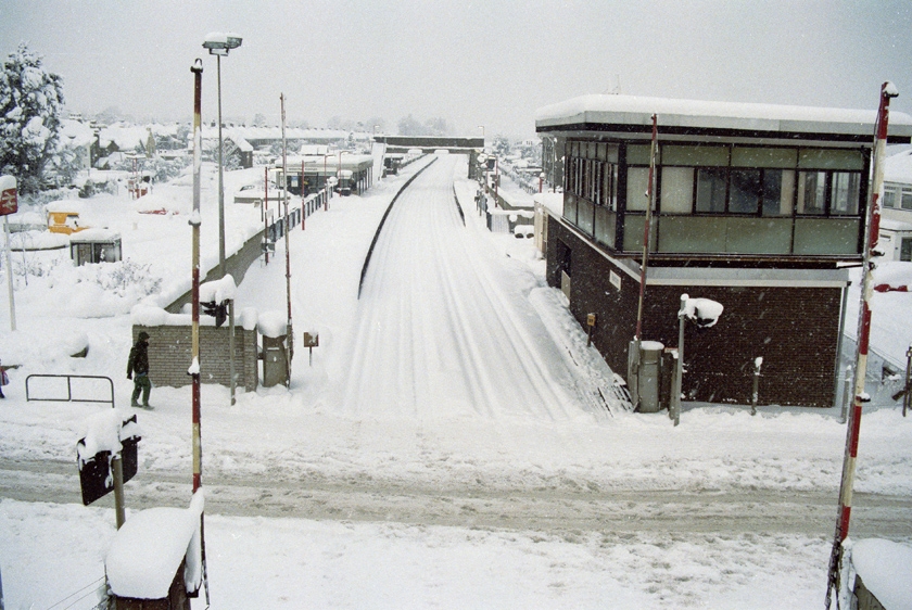 Rainham Station Kent Snow 1987
